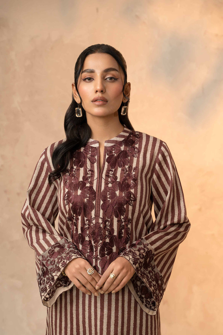 Nishat With You Unstitched Embroidered Khaddar 2Pc Suit - 42303319