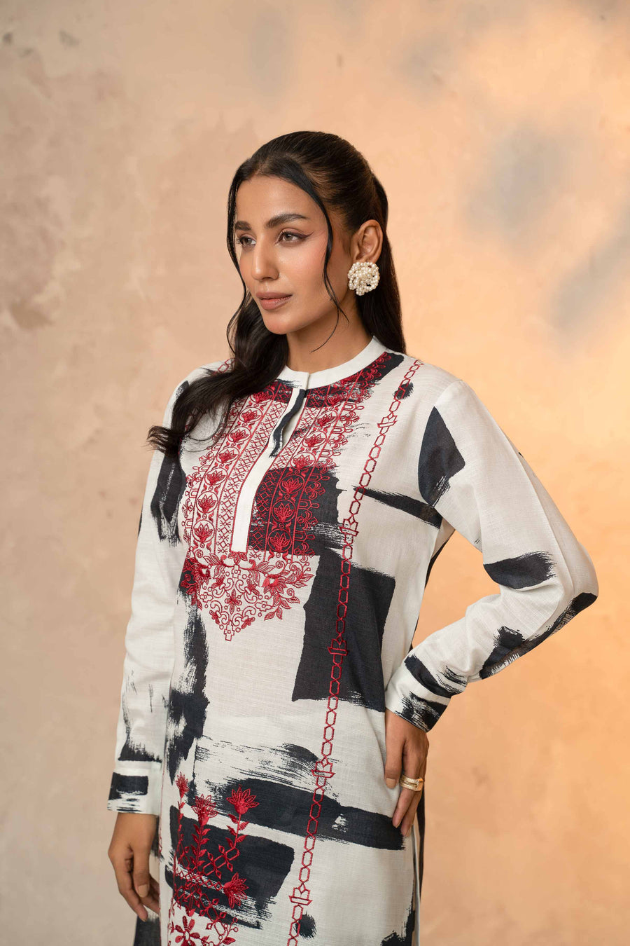 Nishat With You Unstitched Embroidered Khaddar 2Pc Suit - 42303320