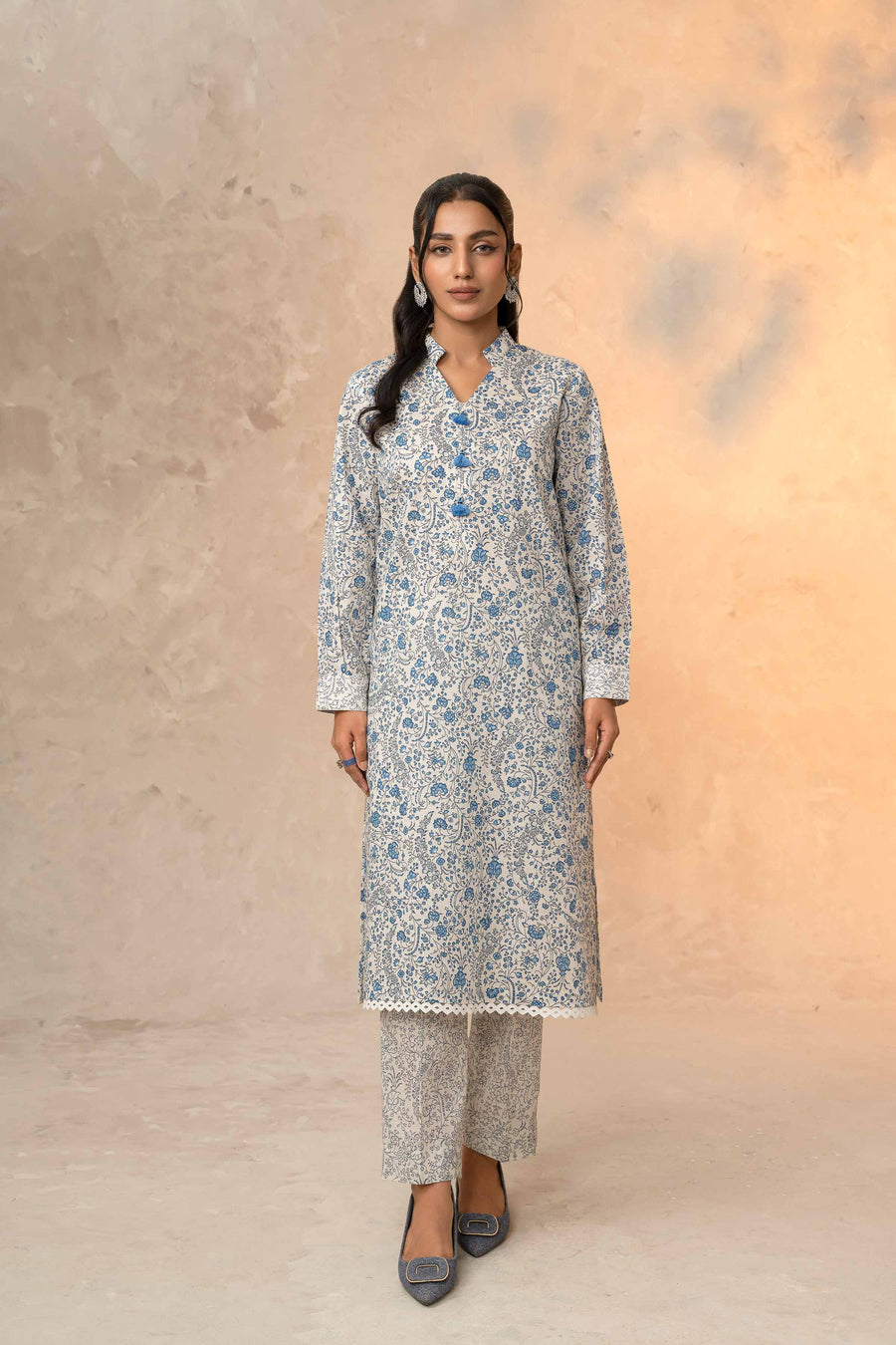 Nishat With You Unstitched Printed Khaddar 2Pc Suit - 42303321