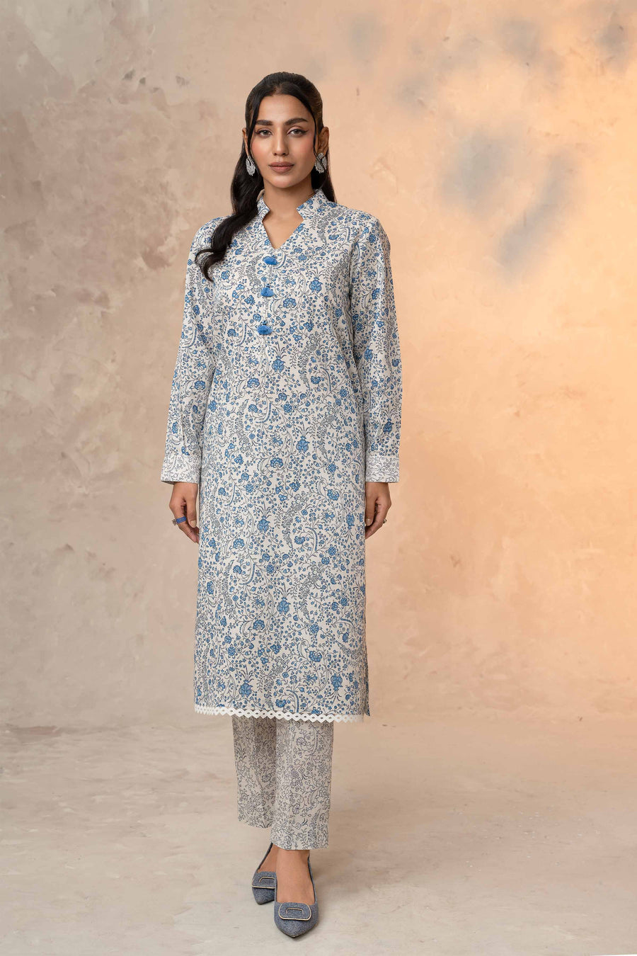 Nishat With You Unstitched Printed Khaddar 2Pc Suit - 42303321