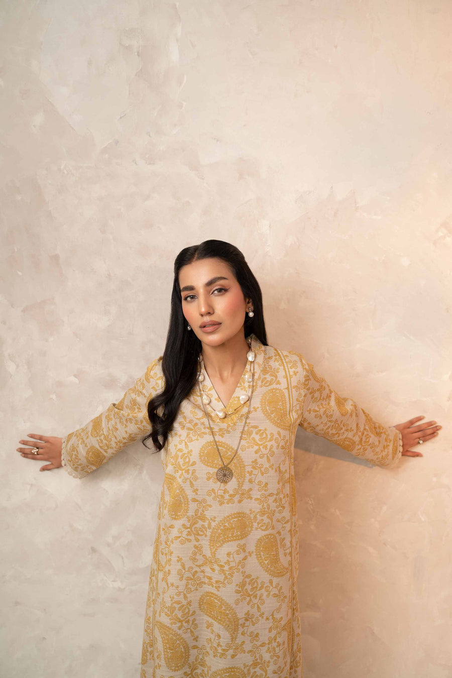 Nishat With You Unstitched Printed Khaddar 2Pc Suit - 42303322