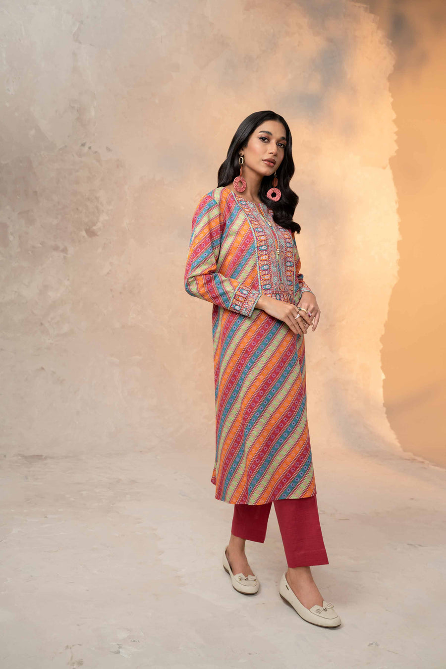 Nishat With You Unstitched Printed Khaddar 2Pc Suit - 42303323