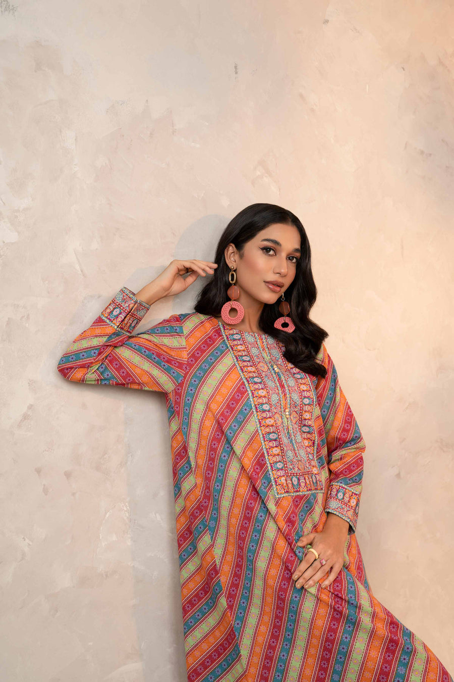 Nishat With You Unstitched Printed Khaddar 2Pc Suit - 42303323