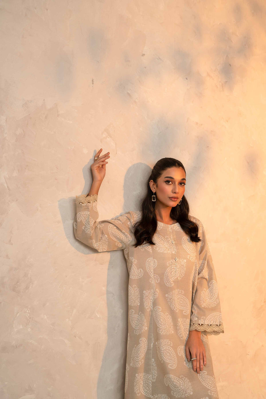 Nishat With You Unstitched Printed Khaddar 2Pc Suit - 42303324