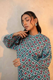 Nishat With You Unstitched Printed Khaddar 2Pc Suit - 42303328