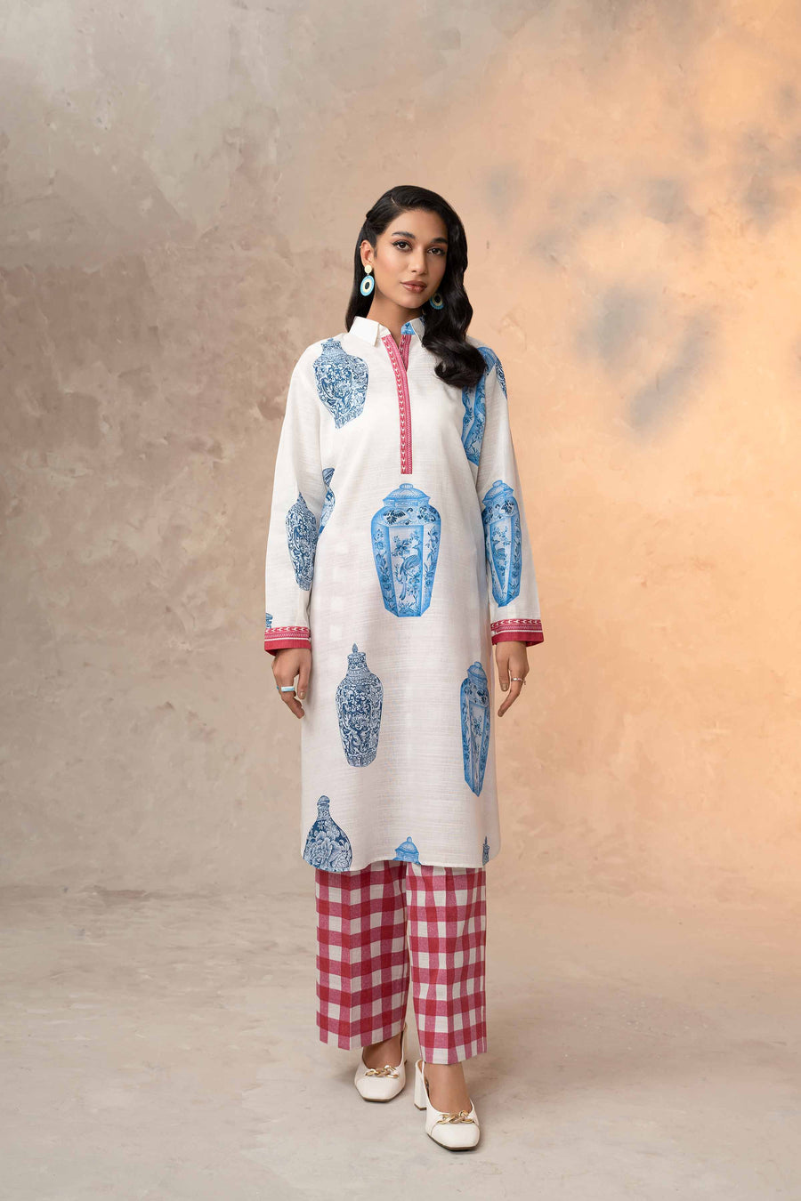 Nishat With You Unstitched Printed Khaddar 2Pc Suit - 42303329