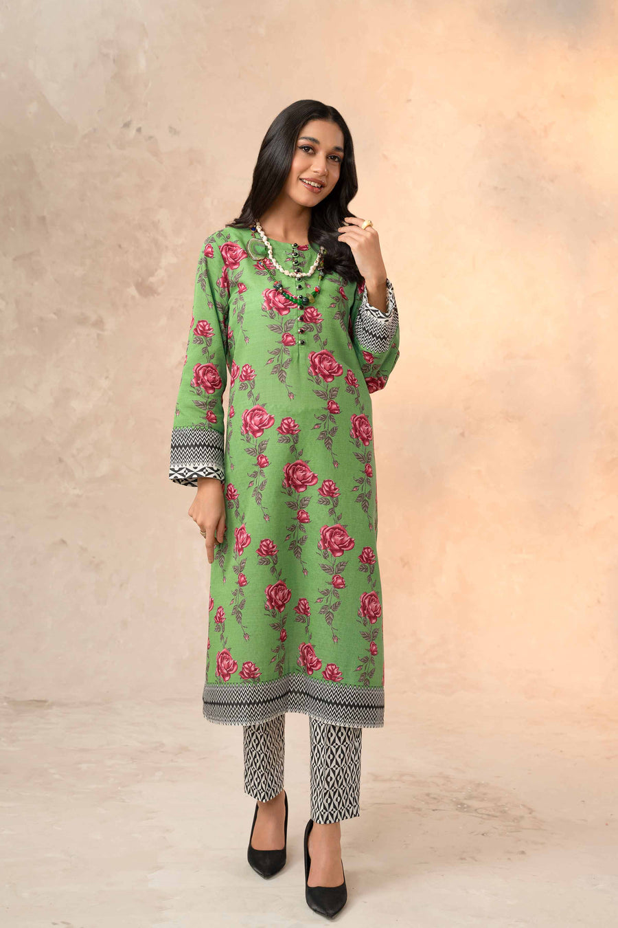 Nishat With You Unstitched Printed Khaddar 2Pc Suit - 42303330