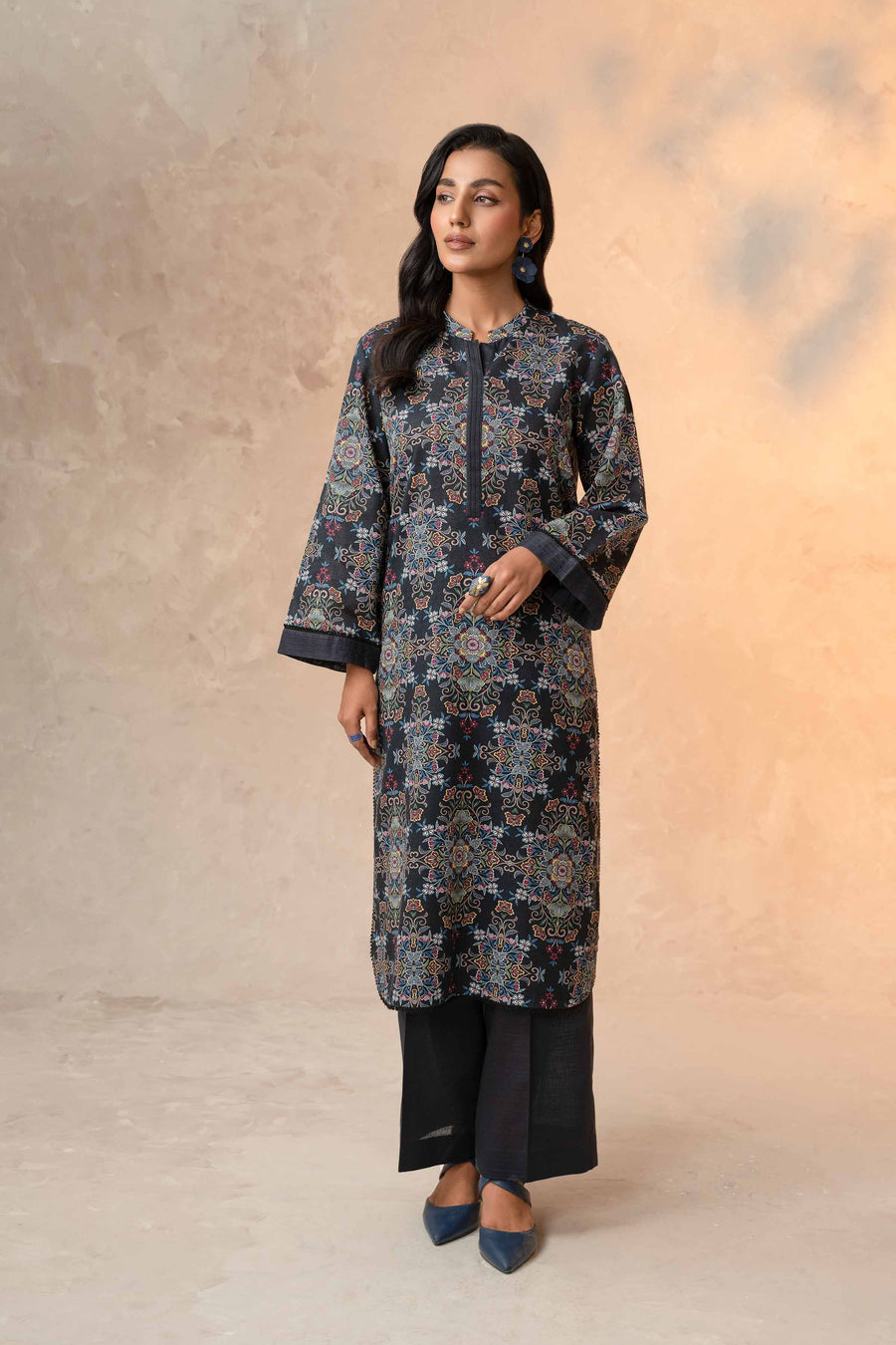Nishat With You Unstitched Printed Khaddar 2Pc Suit - 42303333