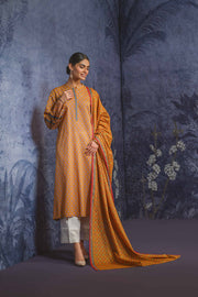 Nishat Sunehray Din Printed Khaddar Unstitched 2Pc Suit - 42303337