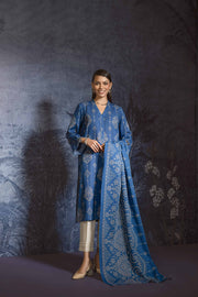 Nishat Sunehray Din Printed Khaddar Unstitched 2Pc Suit - 42303338