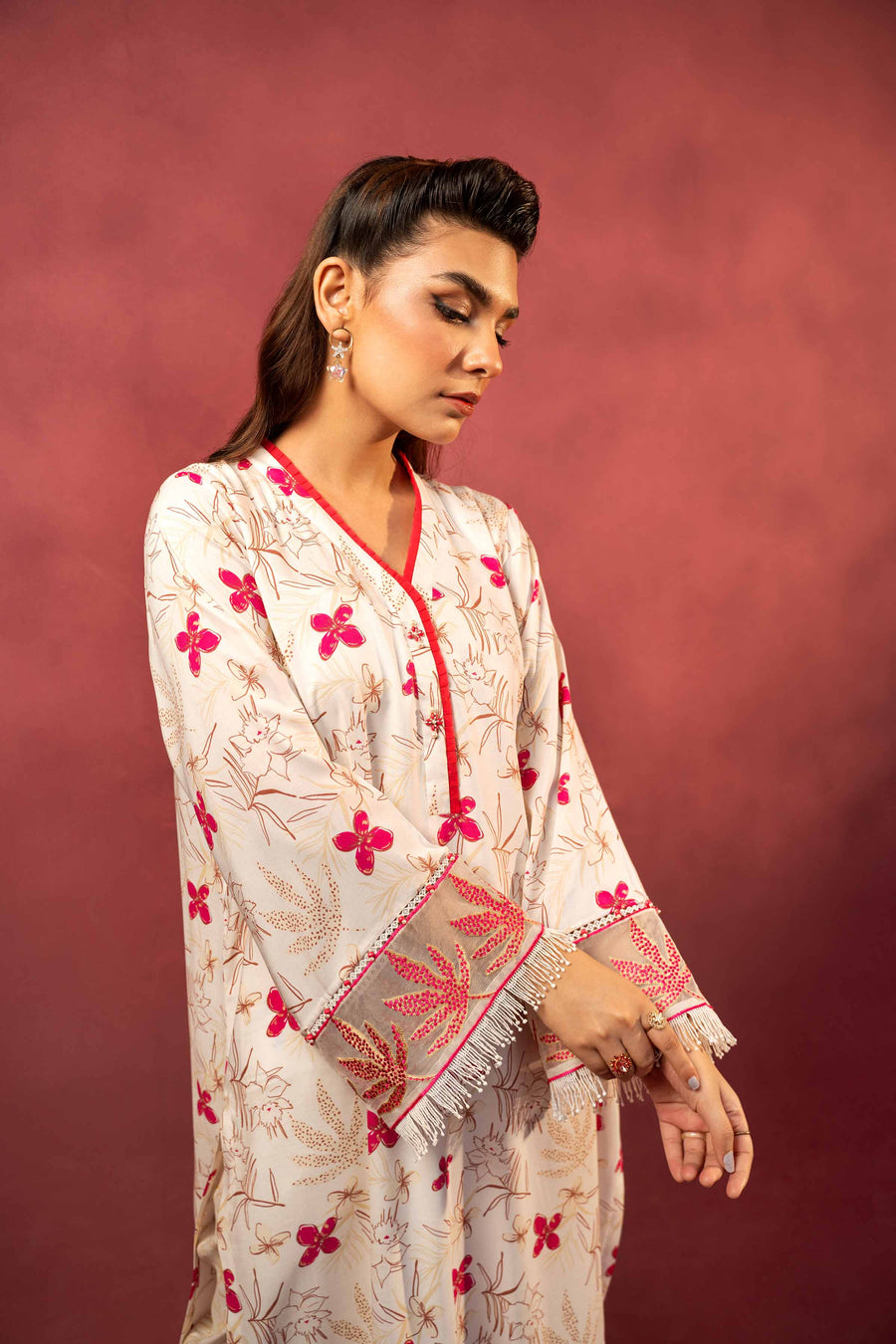 Nishat With You Unstitched Embroidered Linen 2Pc Suit - 42303346