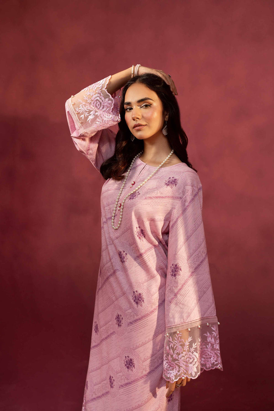 Nishat With You Unstitched Embroidered Linen 2Pc Suit - 42303348