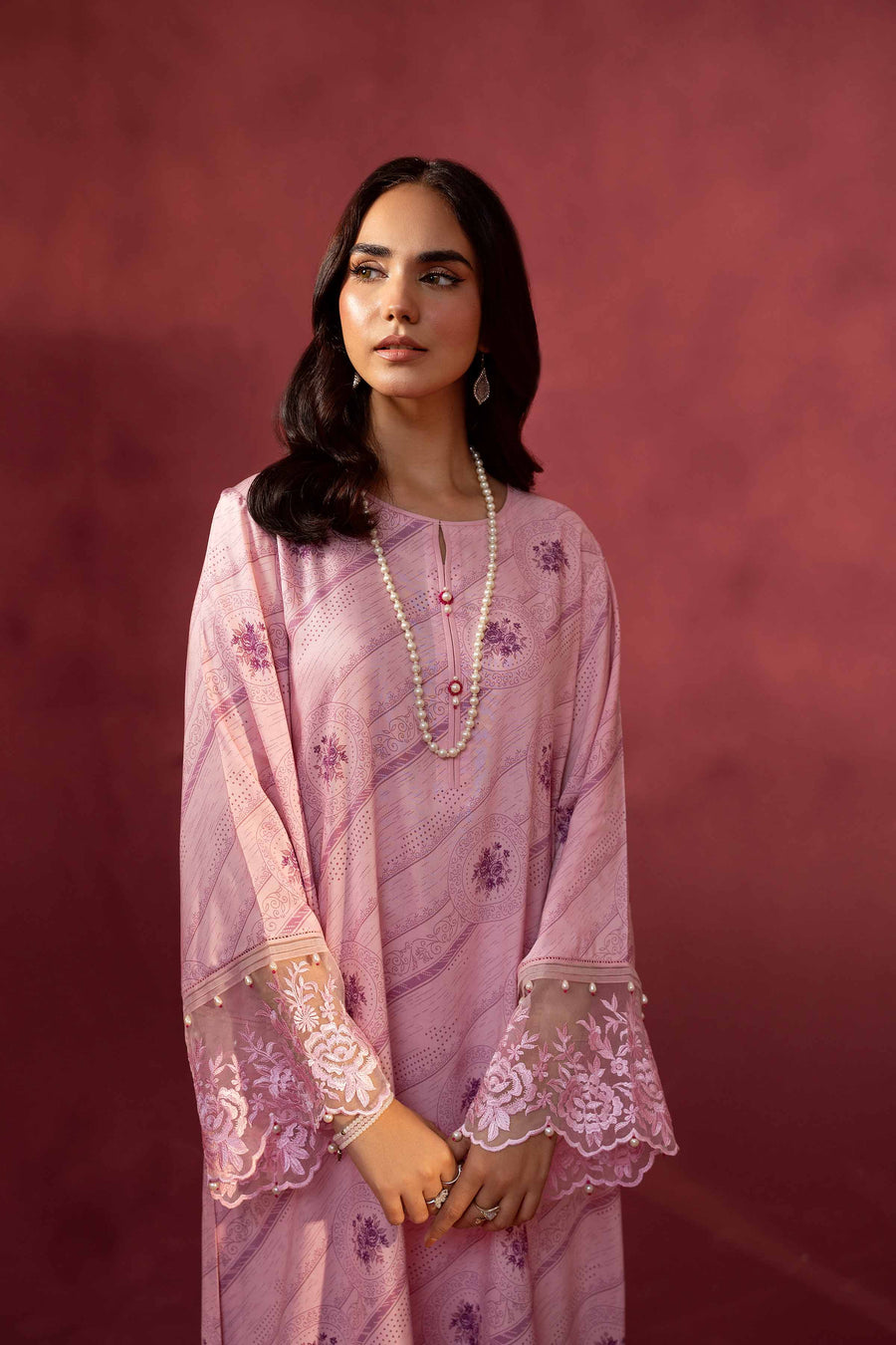 Nishat With You Unstitched Embroidered Linen 2Pc Suit - 42303348