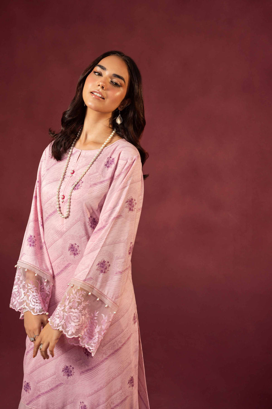 Nishat With You Unstitched Embroidered Linen 2Pc Suit - 42303348
