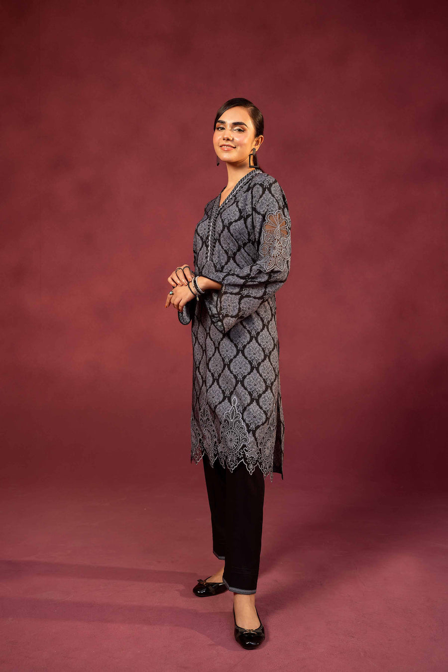 Nishat With You Unstitched Embroidered Linen 2Pc Suit - 42303350