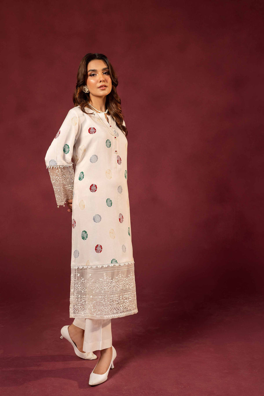 Nishat With You Unstitched Embroidered Linen 2Pc Suit - 42303352