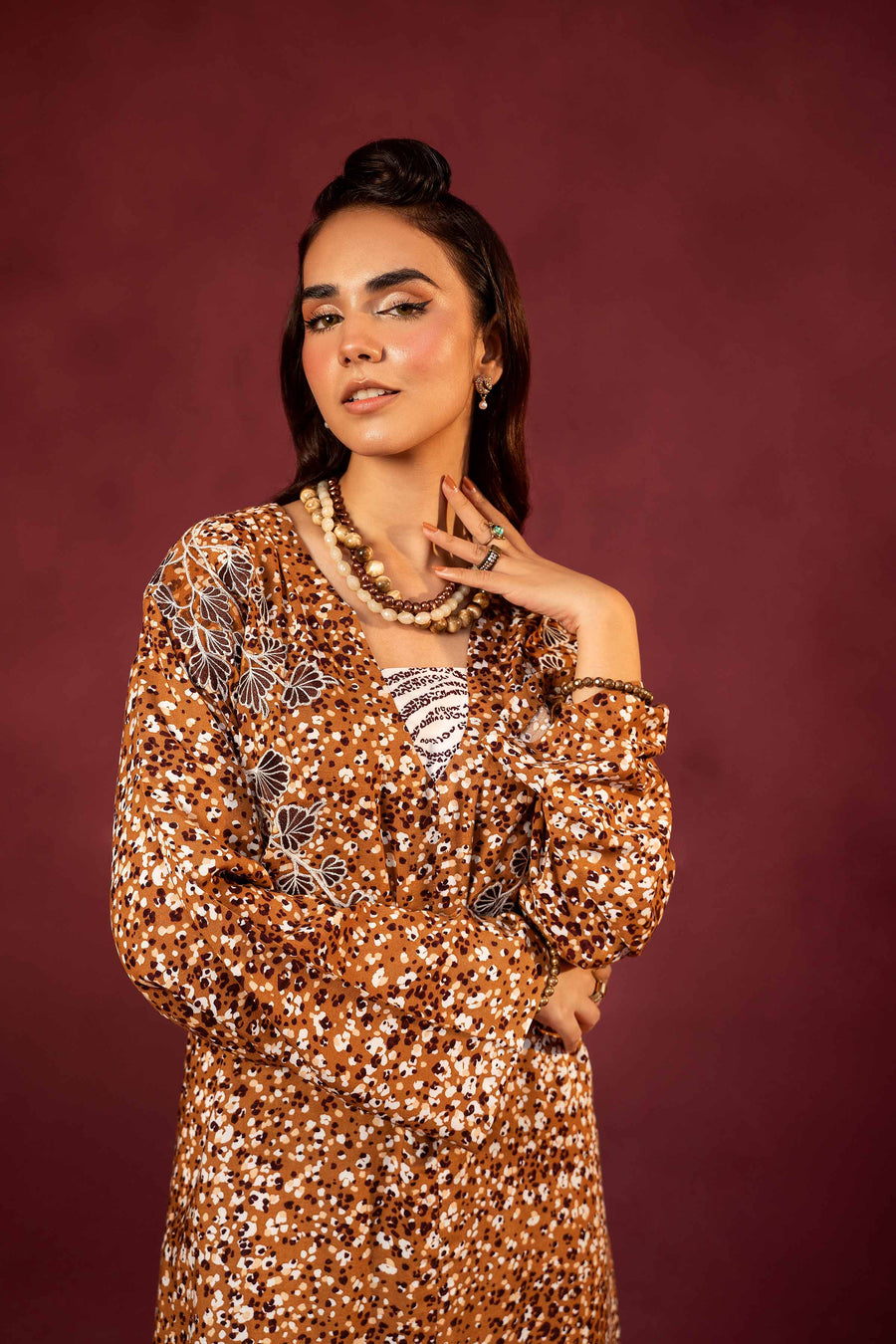 Nishat With You Unstitched Embroidered Linen 2Pc Suit - 42303353