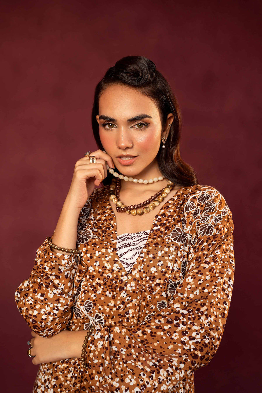 Nishat With You Unstitched Embroidered Linen 2Pc Suit - 42303353