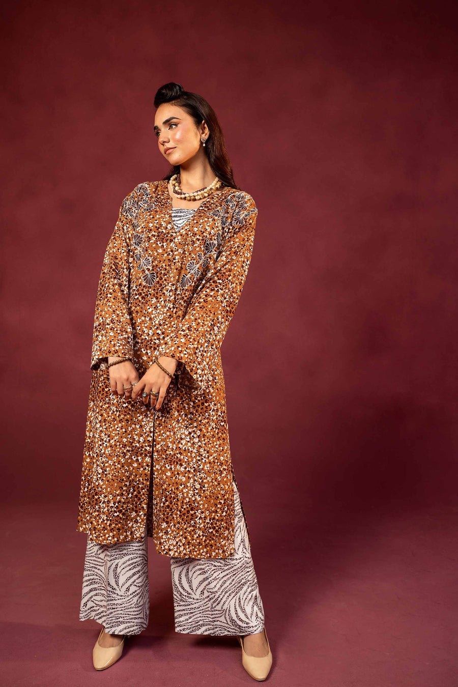 Nishat With You Unstitched Embroidered Linen 2Pc Suit - 42303353