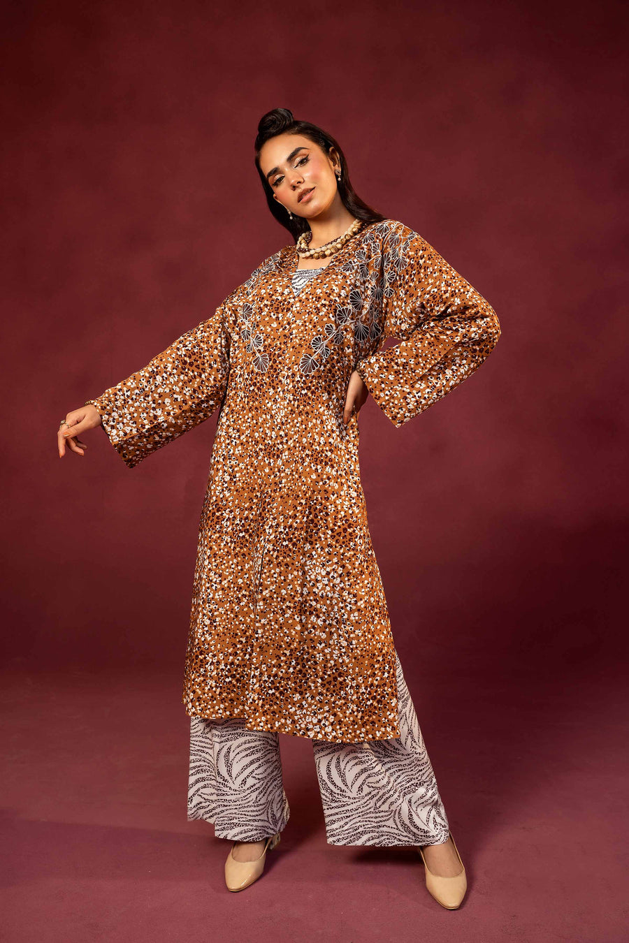 Nishat With You Unstitched Embroidered Linen 2Pc Suit - 42303353
