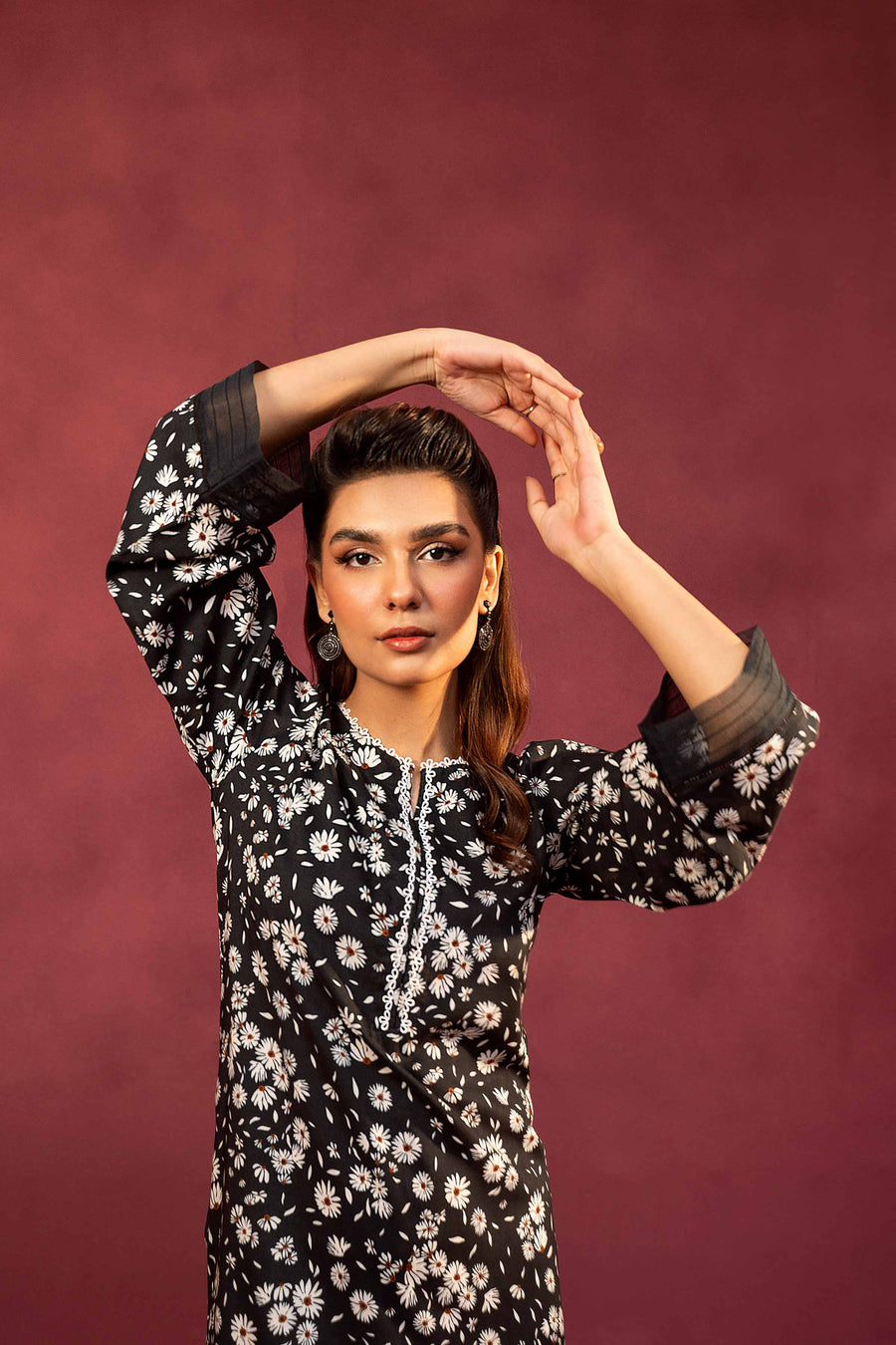 Nishat With You Unstitched Embroidered Linen 2Pc Suit - 42303354