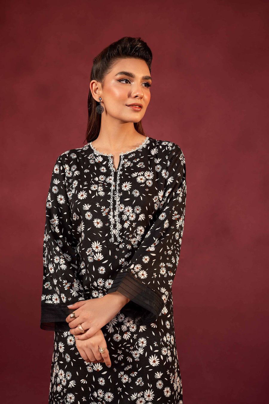Nishat With You Unstitched Embroidered Linen 2Pc Suit - 42303354