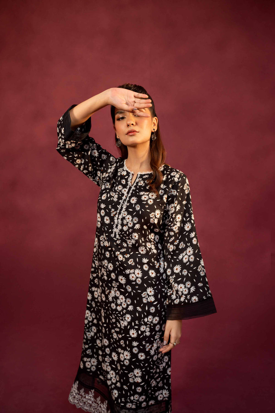 Nishat With You Unstitched Embroidered Linen 2Pc Suit - 42303354