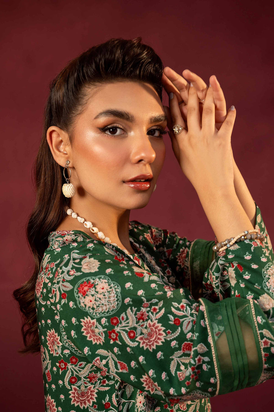 Nishat With You Unstitched Embroidered Linen 2Pc Suit - 42303355
