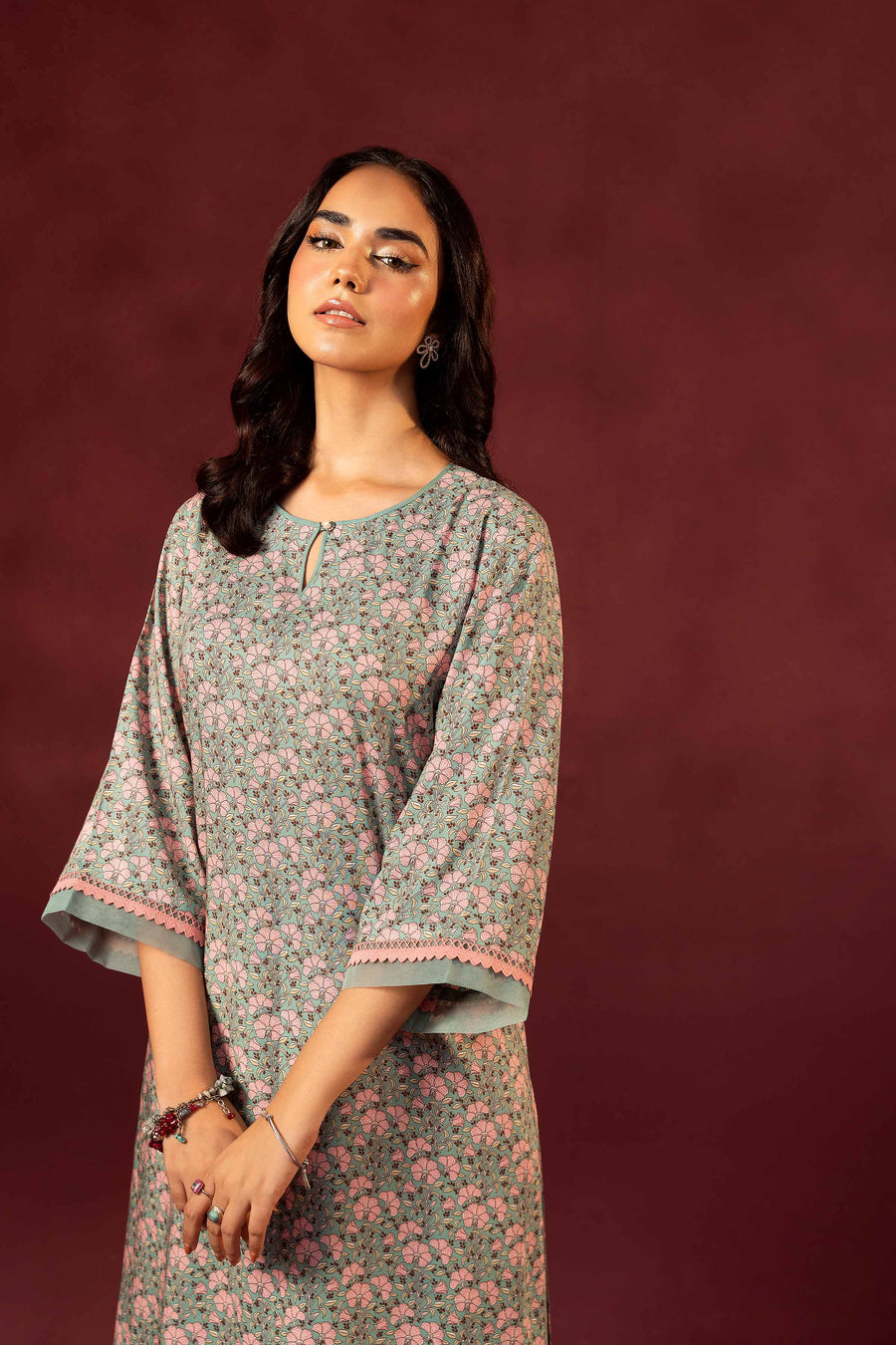 Nishat With You Unstitched Printed Linen 2Pc Suit - 42303356