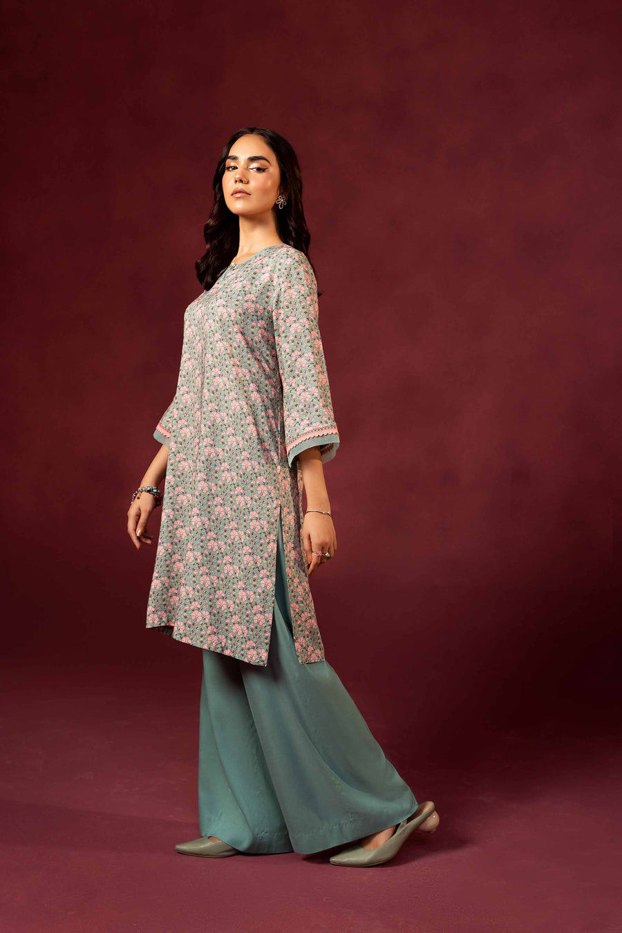 Nishat With You Unstitched Printed Linen 2Pc Suit - 42303356