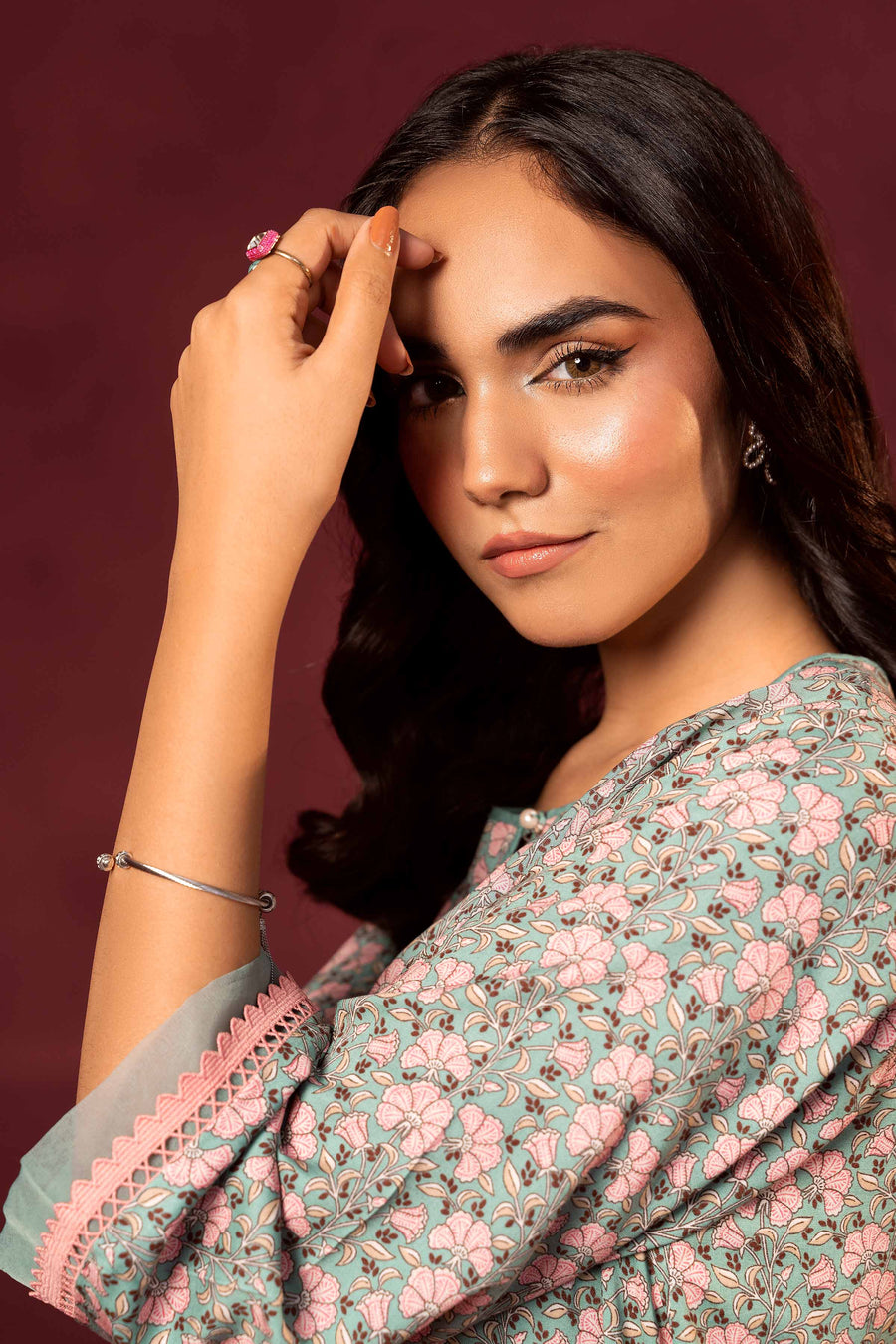Nishat With You Unstitched Printed Linen 2Pc Suit - 42303356