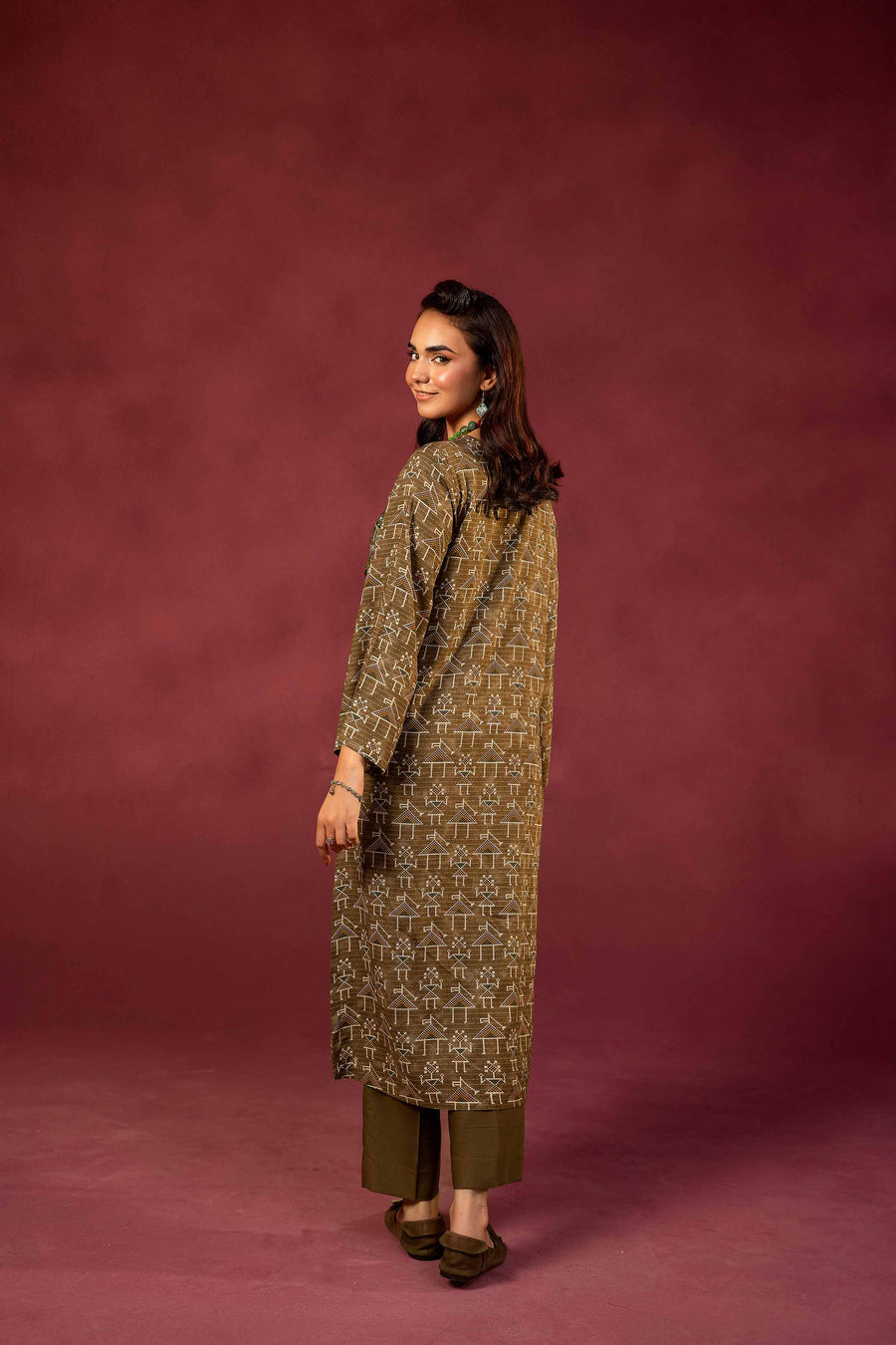Nishat With You Unstitched Printed Linen 2Pc Suit - 42303357