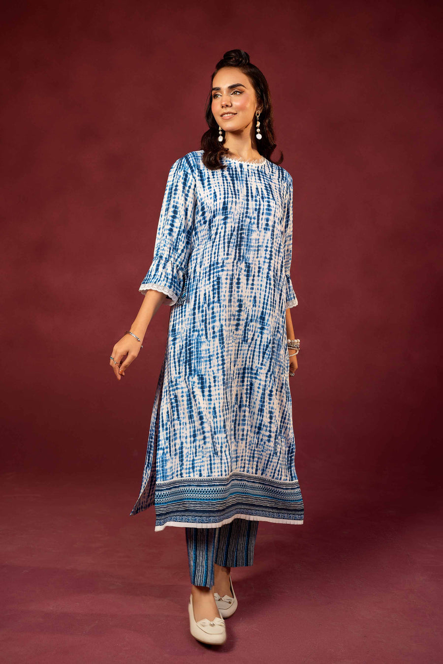 Nishat With You Unstitched Printed Linen 2Pc Suit - 42303358