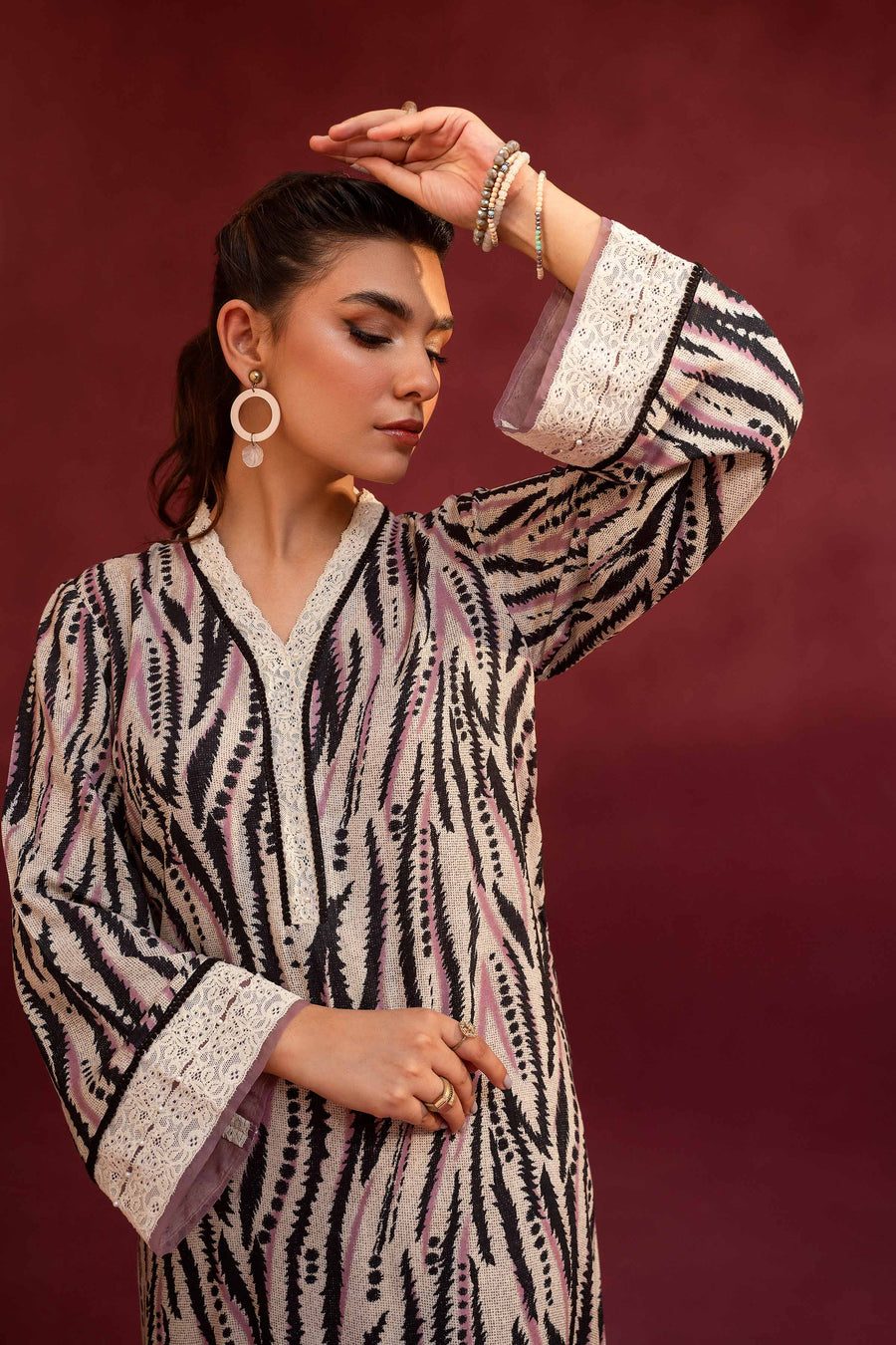Nishat With You Unstitched Printed Linen 2Pc Suit - 42303359