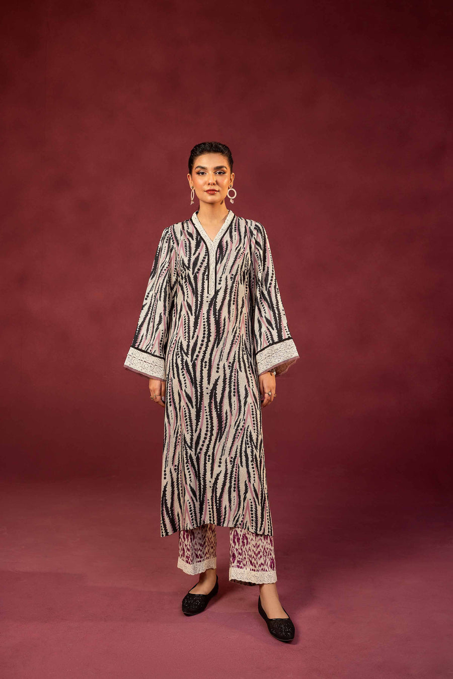 Nishat With You Unstitched Printed Linen 2Pc Suit - 42303359