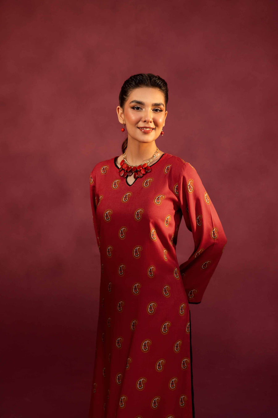 Nishat With You Unstitched Printed Linen 2Pc Suit - 42303362