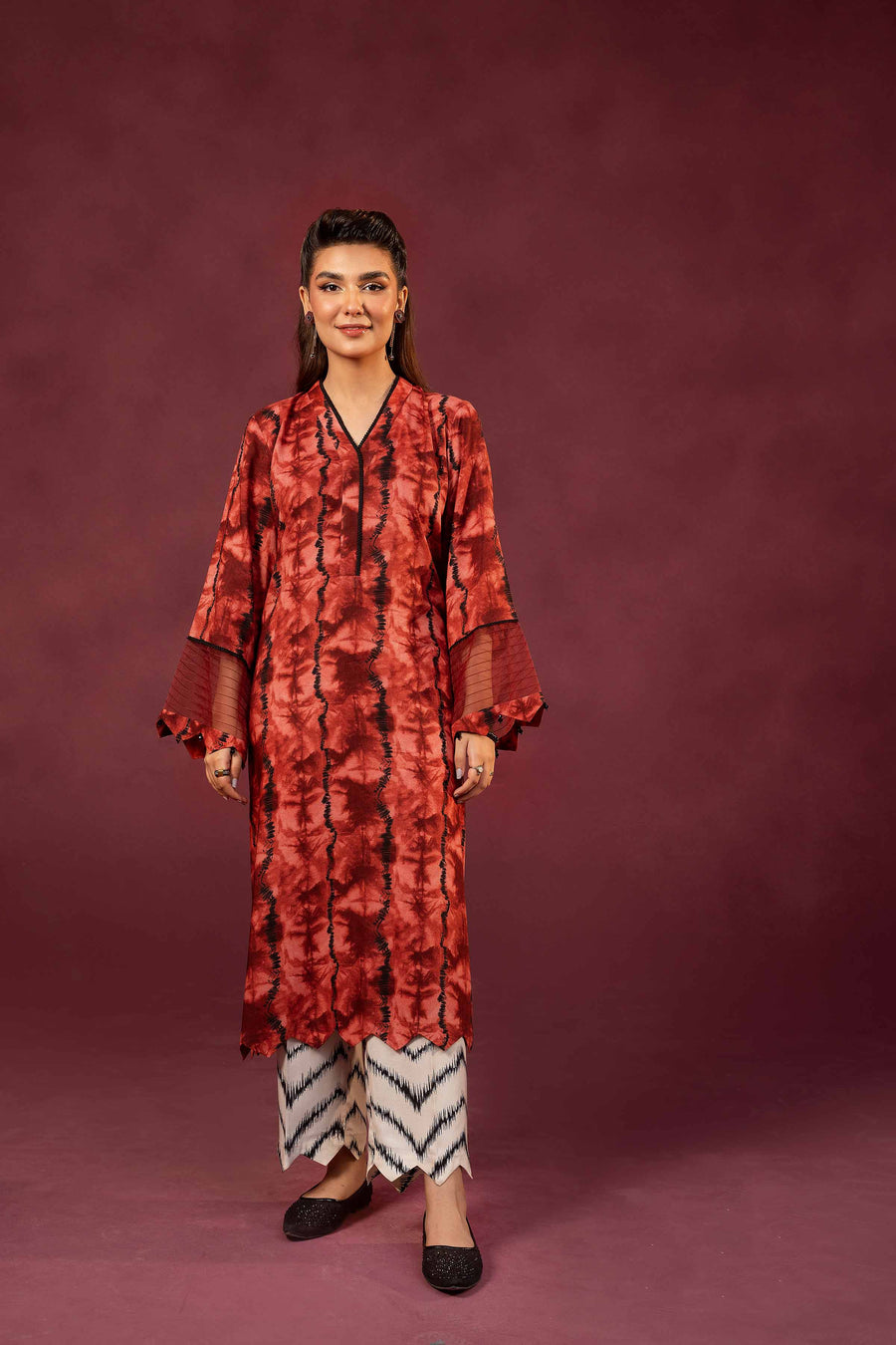 Nishat With You Unstitched Printed Linen 2Pc Suit - 42303363