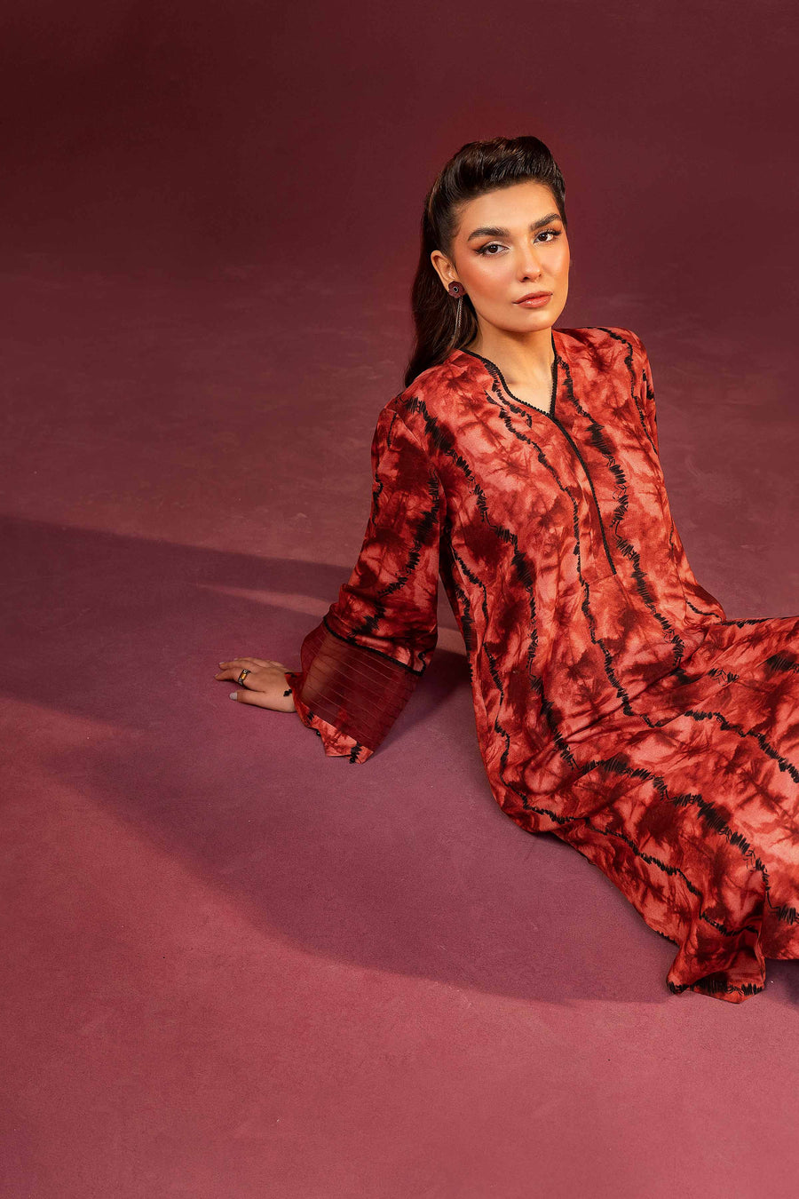 Nishat With You Unstitched Printed Linen 2Pc Suit - 42303363