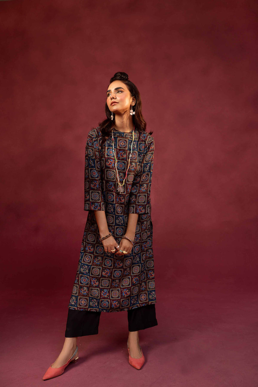 Nishat With You Unstitched Printed Linen 2Pc Suit - 42303364