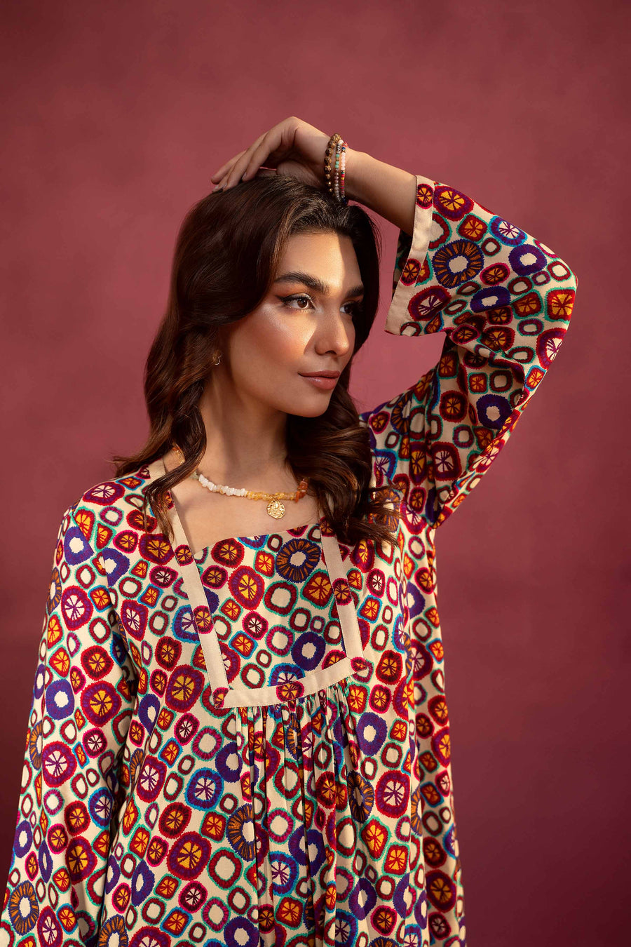 Nishat With You Unstitched Printed Linen 2Pc Suit - 42303365