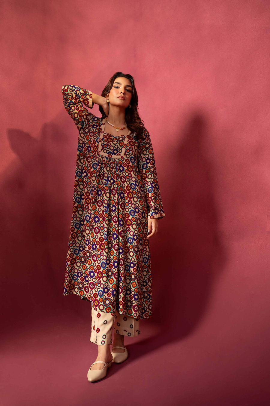 Nishat With You Unstitched Printed Linen 2Pc Suit - 42303365