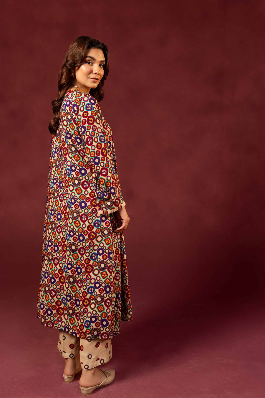 Nishat With You Unstitched Printed Linen 2Pc Suit - 42303365