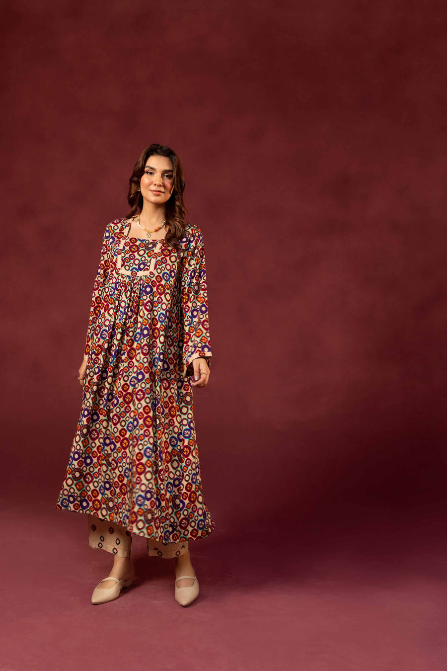 Nishat With You Unstitched Printed Linen 2Pc Suit - 42303365