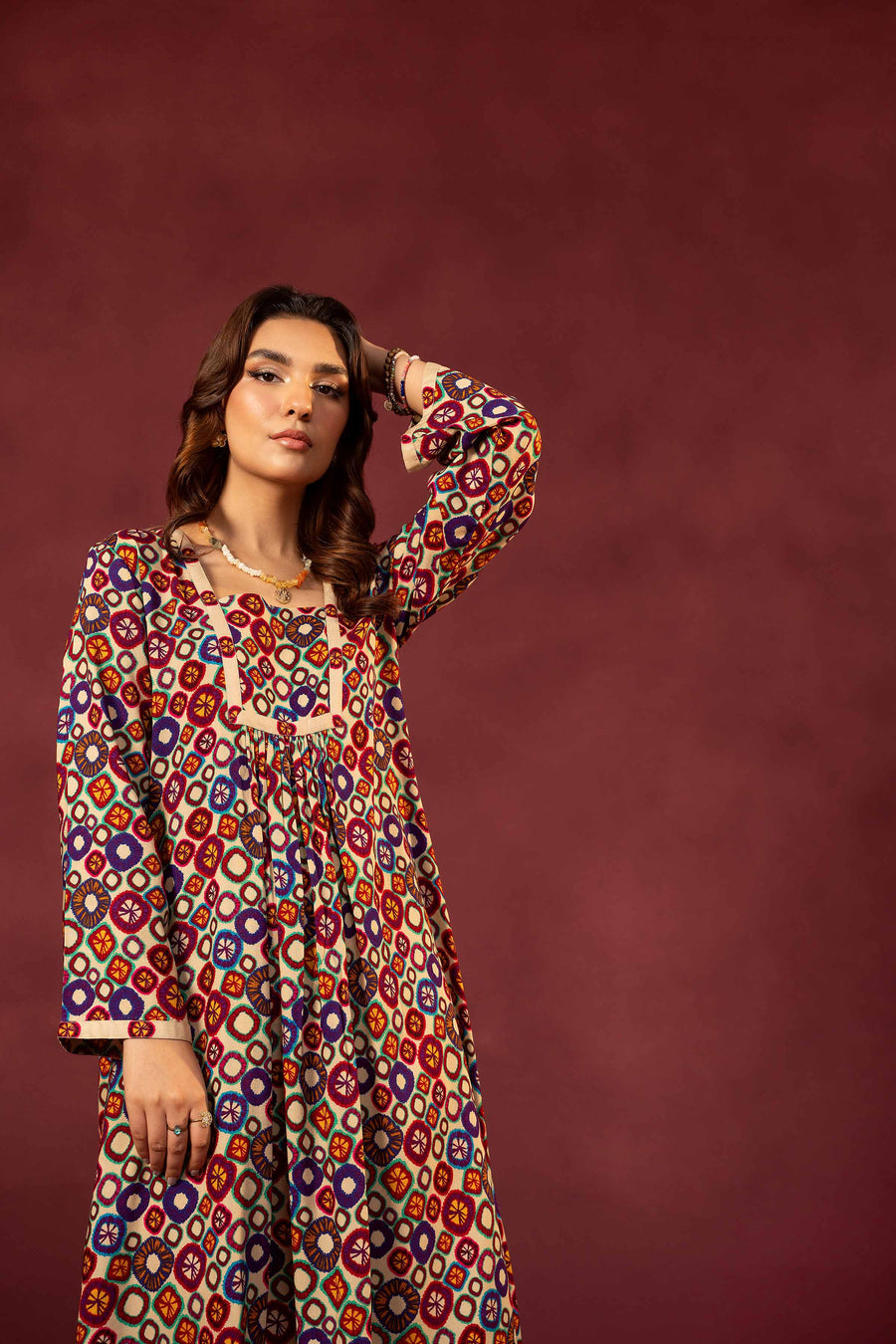 Nishat With You Unstitched Printed Linen 2Pc Suit - 42303365