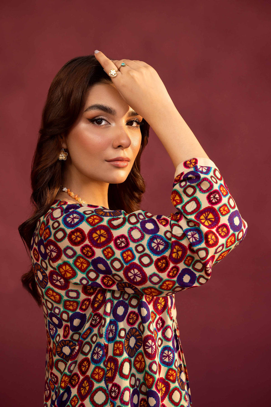 Nishat With You Unstitched Printed Linen 2Pc Suit - 42303365