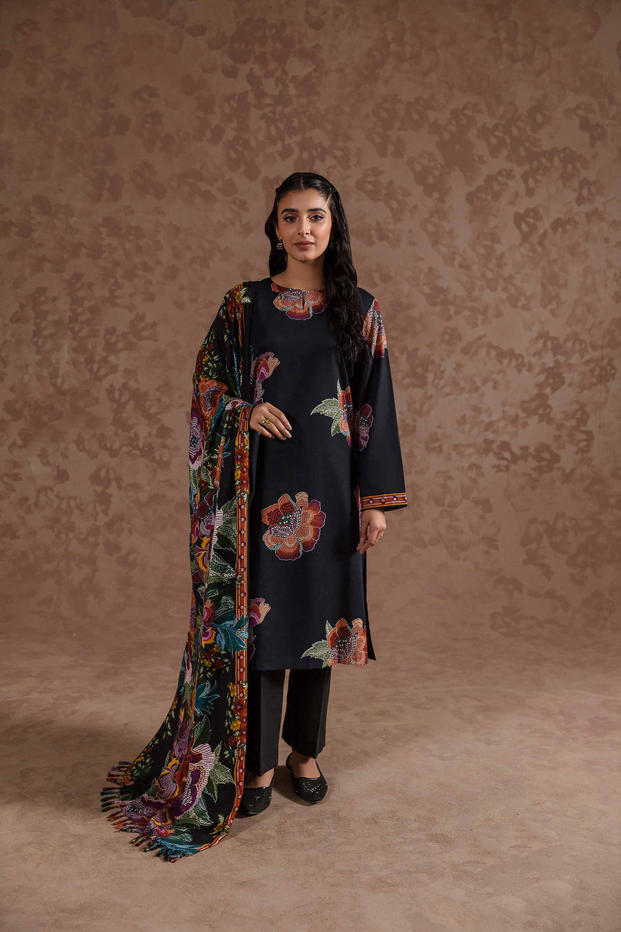 Nishat Sunehray Din Printed Karandi Unstitched 2Pc Suit - 42303368