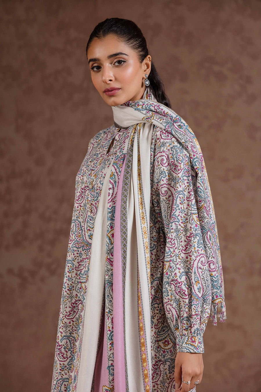 Nishat Sunehray Din Printed Karandi Unstitched 2Pc Suit - 42303374