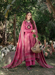 Nishat Sunehray Din Embroidered Sateen Unstitched 3Pc Suit - 42303379