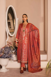 Nishat Sunehray Din Embroidered Sateen Unstitched 3Pc Suit - 42303384