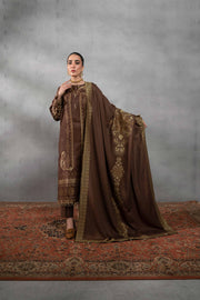 Nishat Sunehray Din Embroidered Jacquard Unstitched 3Pc Suit - 42303386